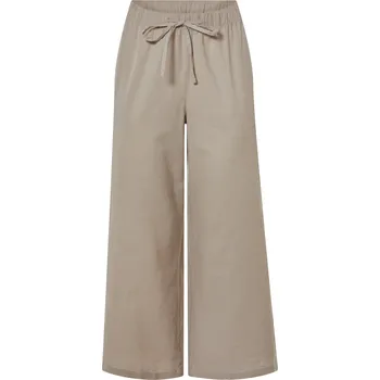 Dámské kalhoty esmara® Dámské lněné kalhoty XXL (šedohnědá, 54)