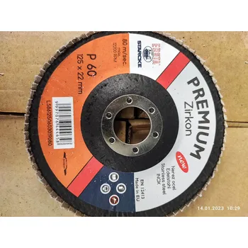 Brusný kotouč Lamelový kotouč 125mm, P60 Zirkon