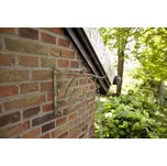 Konzolka AGED METAL na zeď, kov, zelená patina, 2x34x26cm (DOPRODEJ)|Esschert Design