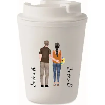 Termohrnek na kávu - Pár zezadu