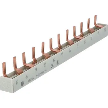 Stavebniny Prop. lišta S-3L-210/10, kolík (jazýček), 3pól., 63A, rozteč 17,8mm, ELEMAN 1100062