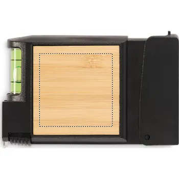 metr Multifunkční měřicí pásmo 30 FRONT, 40x40mm Laserové gravírování, 4 barvy