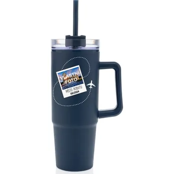 Termoska s průhledným víčkem Vzpomínka z dovolené