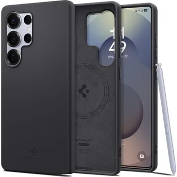 Náhradní díl pro mobilní telefon Kryt Spigen Silicone Fit Mag Magsafe Samsung Galaxy S25 Ultra Black