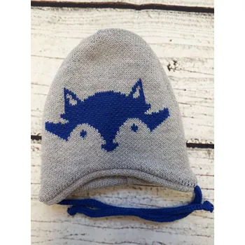 Čepice YO! Zimní čepice - Liška - šedá