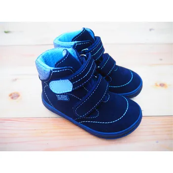 Chlapecká zimní obuv Jonap Kotníková barefoot obuv B3 SV černá - S MEMBRÁNOU Velikost: 24