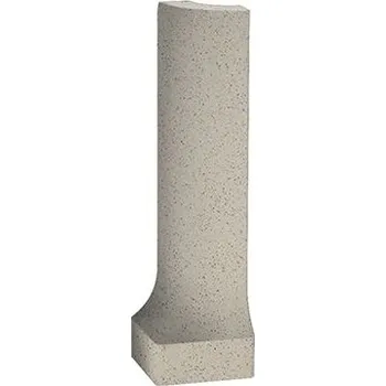 Dlažba RAKO Taurus Granit TSERH061 sokl s požlábkem vnější roh tmavě béžová 2,3x8 cm