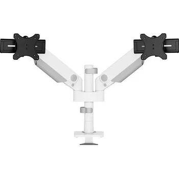 Televizní držák Neomounts DS65S-950WH2 držák na stůl pro monitor 61 cm (24) - 86,4 cm (34) bílá nastavitelná výška, naklápěcí, nakláněcí, otočný