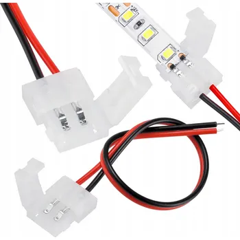 Příslušenství pro LED osvětlení ECOLIGHT Mono klip konektor LED pásku - 8mm 2pin kabel
