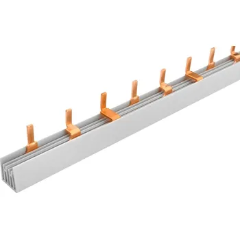 Stavebniny Prop. lišta S-3L-27-1000/16, kolík (jazýček), 3pól., 80A, rozteč 27mm, ELEMAN 1100093