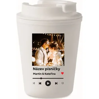 Termohrnek na kávu s vlastní fotkou Hudební přehravač