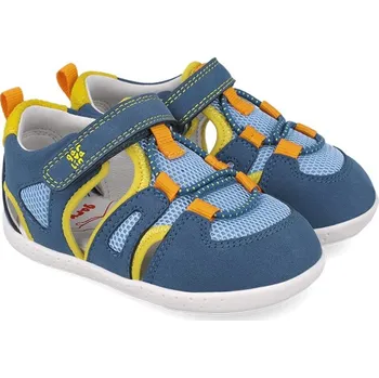 Dívčí baleríny Garvalín Sandálky Rejilla Blanco Y Amarillo modrá Velikost: 24