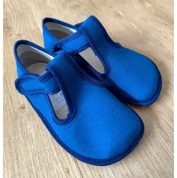 Chlapecká obuv Beda Přezůvky barefoot - Just blue s pevným opatkem(BFN 170020/W/OP) Velikost: 26