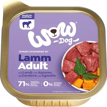 Krmivo pro psa WOW Dog paštika Jehněčí s dýní Adult 150g
