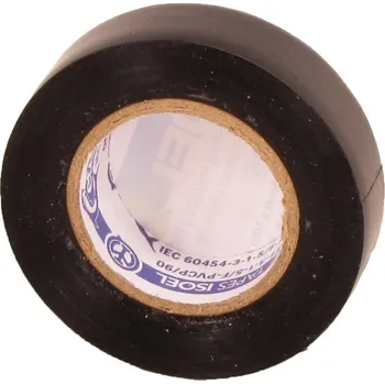 Izolační páska PVC izolační páska 4PRO NA8019 černá, samozhášivá 19mmx25mx0,15mm, ELEMAN 1099119