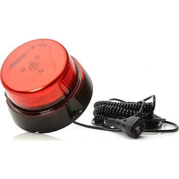 Maják Maják magnetický LED červený WAS, kabel 7 m, autozástrčka