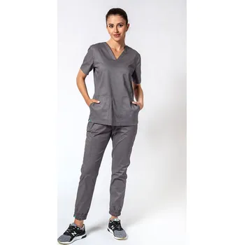 Dámský overall Dámska lékařská souprava Sunrise Uniforms Active III (halena Bloom, kalhoty Air) šedá