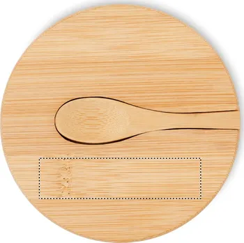Dóza na potraviny Bambus. dóza na sůl a pepř Laserové gravírování (max. 1 barva, 20x80mm) 1 barva 5 LID BOTTOM