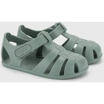Dívčí baleríny Igor Sandálky gumové Nemo Solid New green zelená Velikost: 28