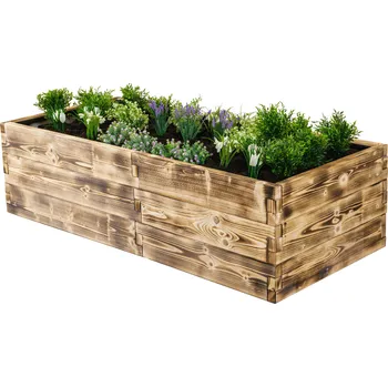 Vyvýšený záhon Vyvýšený záhon obdélník - výška 48cm Vyberte povrchovou úpravu: Opal, Vyberte velikost (délka x šířka): 800x400, Nopová folie: Bez folie