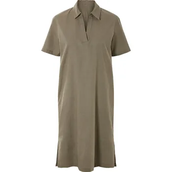 Dámské šaty esmara® Dámské lněné šaty (šedohnědá, 36)