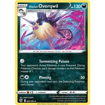 Sběratelská karetní hra Pokémon TCG Hisuian Overqwil 090/189