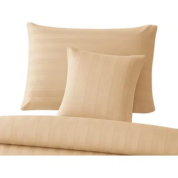 Povlečení Bavlněné povlečení Atlas grádl - béžové 20 mm - hot. kapsa