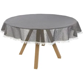 ubrus LIVARNO home Ubrus na zahradní stůl (kulatá, šedá)