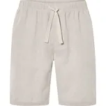 LIVERGY® Pánské bermudy s podílem lnu (béžová, XL (56/58))