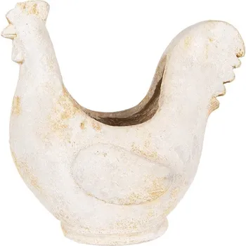 Květináč Béžový antik květináč kohoutek Farm Brocante - 36*18*35 cm
