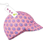 Unuo Úpletová čepice s kšiltem Květinky S (44-47 cm)