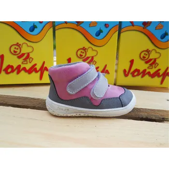 Dětská treková obuv Jonap Celoroční barefoot obuv Bella M růžová Velikost: 24