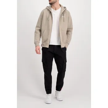 Pánská mikina mikina Basic Zip Hoody SL vintage sand 2XL