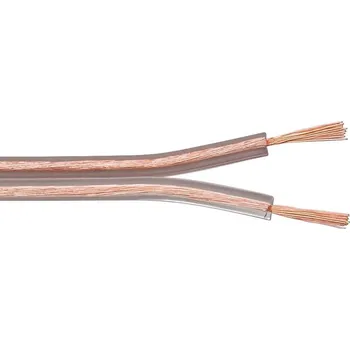 Příslušenství ke zvukové technice Repro kabel EVERCON RC-210 2x1 mm transparentní