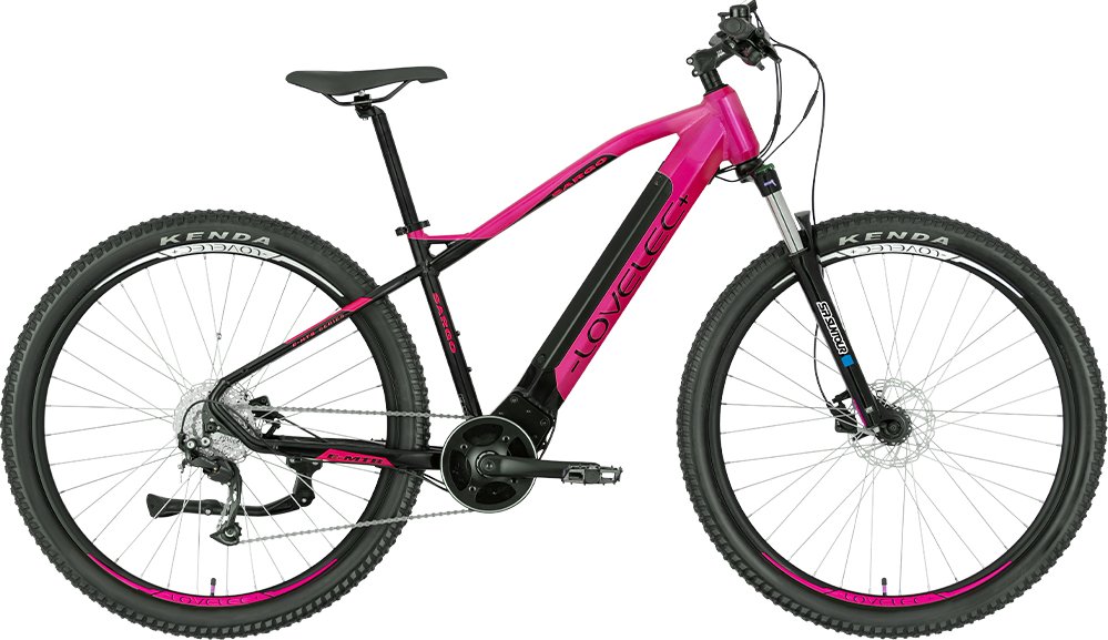 Horské elektrokolo LOVELEC Sargo 17" růžová, dojezd až 130 km