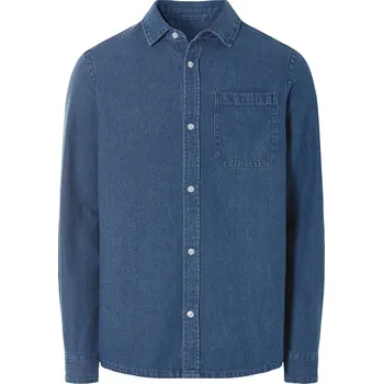Pánská košile LIVERGY® Pánská džínová košile s BIO bavlnou (tmavě modrá, M (39/40))