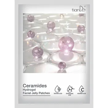 Pleťová maska tianDe Hydrogelové polštářky na pleť s ceramidy, 4 ks x 3 g