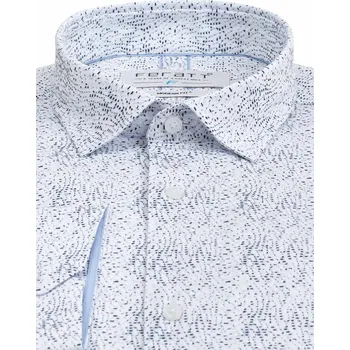 Pánská košile FERATT Pánská košile HUGO MODERN bílá vzor Velikost: XL
