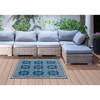 Koberec zahradní, 152x241, modrý (DOPRODEJ)|Esschert Design