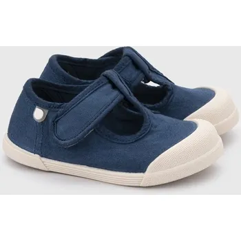 Dívčí sandály Igor Barefoot plátěná obuv Lona Pepito Marino tmavě modrá Velikost: 21