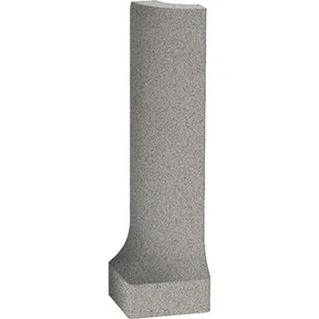 Dlažba RAKO Taurus Granit TSERH076 sokl s požlábkem vnější roh šedá 2,3x8 cm
