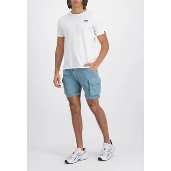 Pánské kraťasy šortky Alpha Industries Crew Short šedomodré velikost 36 36