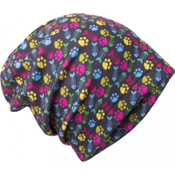 Módní doplněk Unuo fleecová čepice Mini tlapičky L