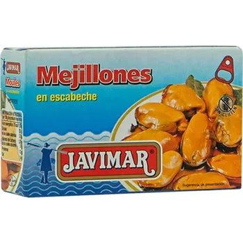 konzervovaná ryba Mušle Mejillones javimar escabeche 69g (111gr netto)