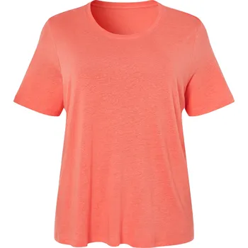 Dámské tričko esmara® Dámské lněné triko XXL (korálová, XL(48/50))