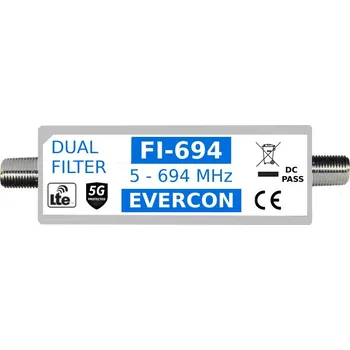 Anténní zesilovač Duální 5G + LTE filtr EVERCON FI-694