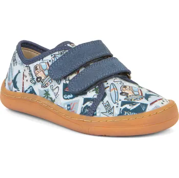 Chlapecké tenisky Froddo Tenisky barefoot canvas G1700379-12 light blue Velikost: 30