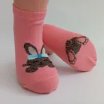 Trepon Dětské kotníkové bavlněné ponožky BUNNY Barva: lososová, Velikost: 22 - 24 (33,5 - 37)