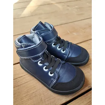 Chlapecká obuv Jonap Celoroční barefoot kotníková obuv Polly modrá Velikost: 28