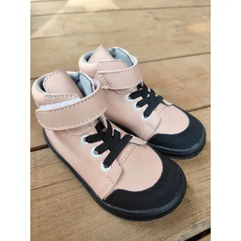 Chlapecká obuv Jonap Celoroční barefoot kotníková obuv Polly pleťová Velikost: 24